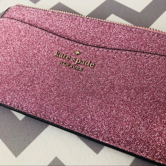 KATE SPADE LOLA GLITTER SMALL SATCHEL & WALLET NWT - Picture 5 of 16